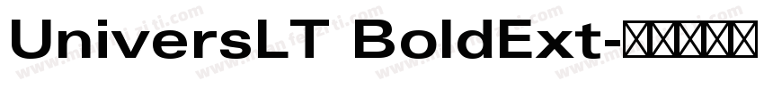 UniversLT BoldExt字体转换